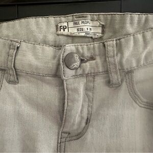 Free People Gray Chloe Jeans